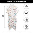 thumbnail image 6 of HELLHERO Polyester Bathing Suit Cover Up for Summer Lightweight Free Size Beach Cover Up Cat and Donut Design, 6 of 6