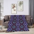 thumbnail image 3 of Kaleidoscope Flower Throw Blanket,Super Soft Anti-Pilling Flannel Bed Blankets, 80"x60", 3 of 8