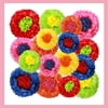 18 Pieces Fiesta Paper Flowers Tissue Paper Flowers Mexican Carnival Pom Flower