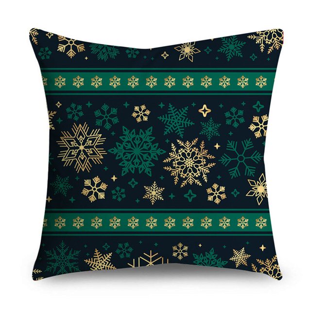 Fundas de almohada de Navidad para sofá, decoración del hogar, adorno de árbol de Navidad, muñeco de nieve, bolas, 40 cm, 45 cm, 50cm