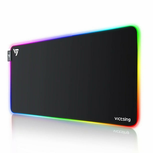 VicTsing Gaming Mouse Pad with RGB LED Backlight, 31.5 x 15.7 x 0.2