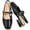 Black, variant on Womens Low Block Heel Square Toe Mary Janes Slip On Adjustable Strap Dress Shoes Lightweight Breathable Casual Shoes for Daily Office Weekend Campus