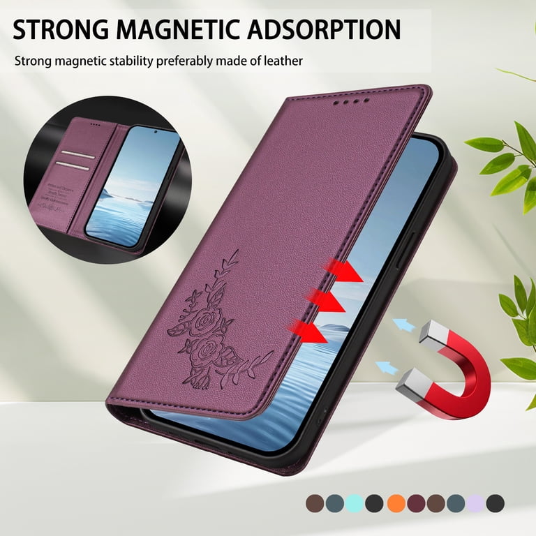 Blackview Shark 8 本体 ケース付き Case for Blackview Shark 8, Shockproof PU Leather Flip Wallet Case