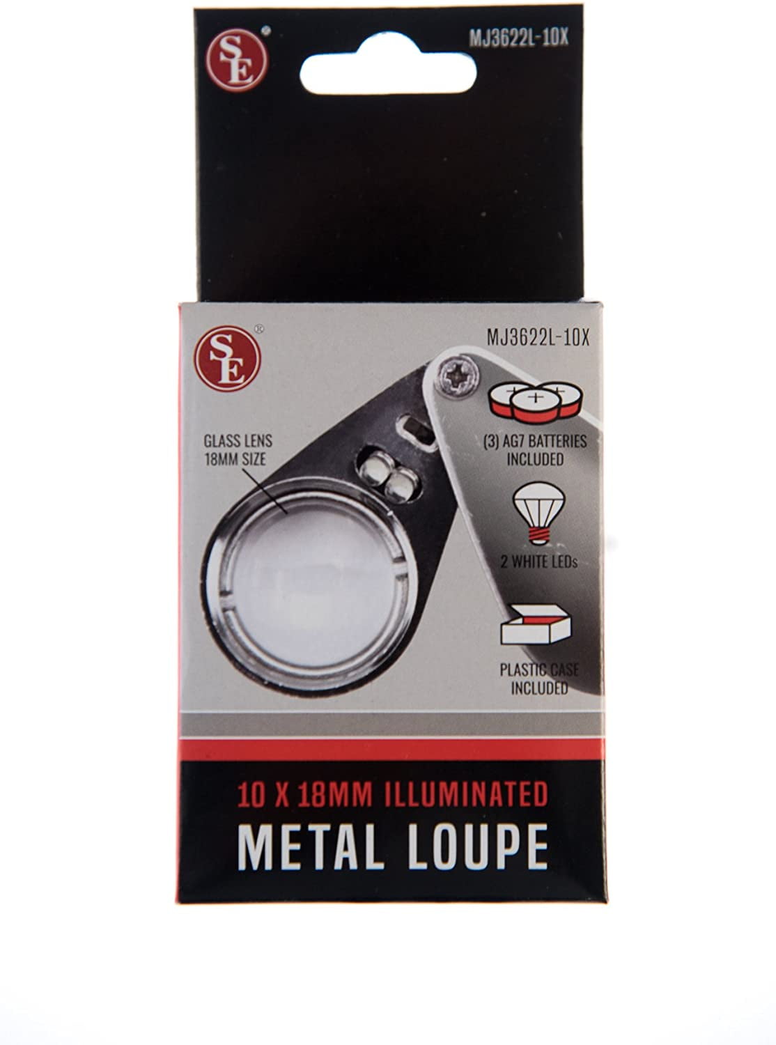 Folding Metal Loupe Magnifier 10x 18mm