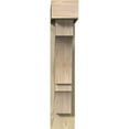thumbnail image 2 of Ekena Millwork 6"W x 22"D x 30"H Balboa Block Rough Sawn Bracket w/ Offset Brace, Douglas Fir, 2 of 25