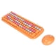 thumbnail image 4 of Combo de teclado y ratón Tecnología inalámbrica 2,4 G Ahorro de energía inteligente Transmisión a larga distancia Teclado y ratón Mezcla de naranja vibrante, 4 of 14