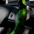 thumbnail image 5 of Saint Patrick's Day 14.5 Inch Printing PVC Leather Car Wheel Cover Steering Wheel Cover Auto Accessories, 5 of 6