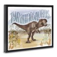 thumbnail image 3 of Stupell Industries Eclectic T-Rex in Nature Black Floating Frame Canvas Art, 31 x 25, by Raquel Maciel, 3 of 8