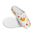 thumbnail image 3 of Picia Squirrel Maple Leaves And Nuts for Women's Lamb-hug Comfy Fleece House Slippers Memory Foam, Slip-on House Shoes Indoor Outdoor-44/45, 3 of 7
