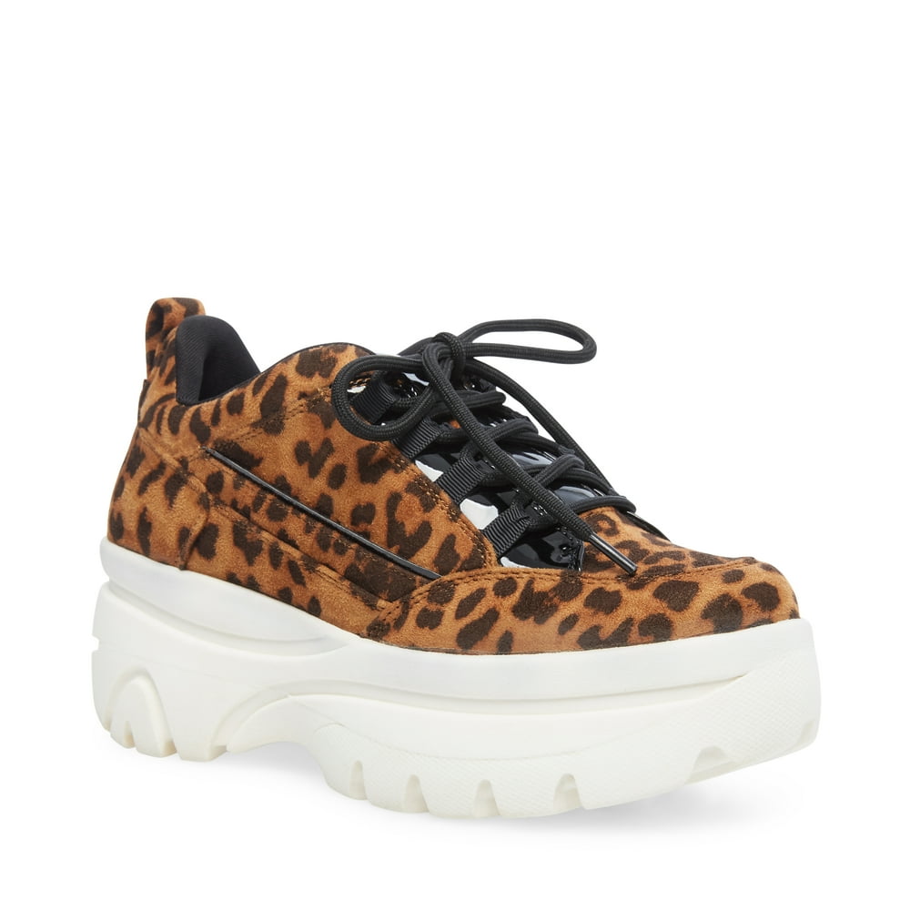 Madden Girl Madden Girl Bounce Chunky Leopard Sneaker (Women's