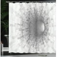 thumbnail image 4 of Ambesonne Scenery Shower Curtain, Digital Space Field, 69"Wx75"L, Grey, 4 of 5