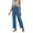 Blue, variant on Utoimkio Women's Casual Loose Lounge Pants Summer High Waisted Straight Leg Sweat Pants for Women