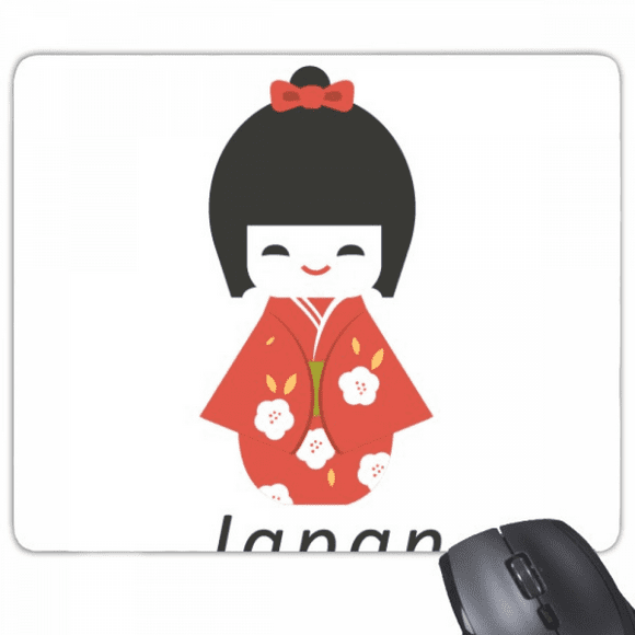 Traditional Japanese Local Little Girl Toy Mouse Pad Non-Slip Rubber Mousepad Game Office