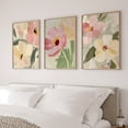 thumbnail image 2 of Pastel Wildflower Oil Painting Poster Print Set of 3, Neutral Tone Abstract Floral Prints, Country Style Floral Artwork, Colorful Floral Abstract Wall Art Decor, Frameless, 2 of 4
