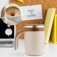 thumbnail image 4 of Electrodomésticos Taza agitadora automática Taza de café giratoria magnética de acero inoxidable para perezosos con agitador magnético Acero inoxidable, 4 of 5