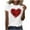 White-14, variant on Valentine's Day T Shirts for Women Red Heart Print Crewneck Valentines Gift Tee Tops Women's Blouses