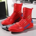 thumbnail image 6 of [Combat Wrestling Sneakers] Men's and Women's Sneakers - Breathable High-Top Combat Wrestling Shoes - Boxing Shoes for Training, Competition, Outdoor Professional Anti-Slip Wear, 6 of 8