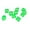 Green, variant on Trayknick 10Pcs Transparent Polyhedral D10 Multicolor Dice Game Party Pub Supplies Gift Green 10pcs
