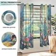 thumbnail image 5 of Dragonfly Garden Flowers Blackout Curtains Thermal Insulation 63 inch Grommet for Bedroom Living Room Bathroom Kitchen Windows 2 Pack, 5 of 6
