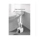thumbnail image 5 of Juego de cepillo y desatascador para inodoro 2 en 1 con soporte, accesorios de baño combinados con soporte para limpieza profunda., 5 of 5