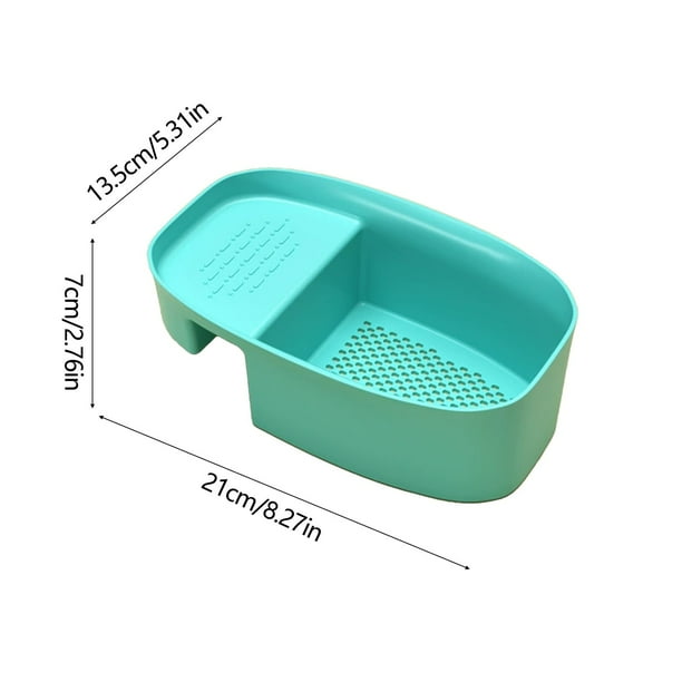 Yhmxh Utensilios de cocina Filtro de agua multifuncional, cesta pequeña para filtrar, cuenco, rejilla para fregadero, colador para alimentos, pastas, bayas, verduras, fácil de limpiar.