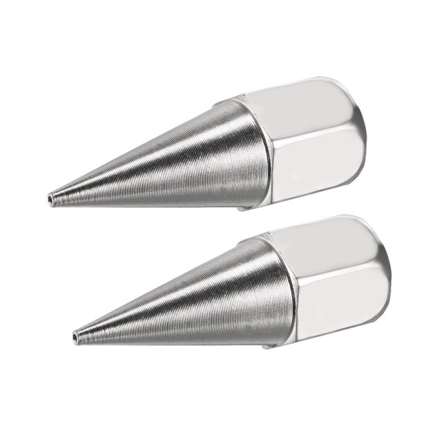 Unique Bargains 2 Pcs, Raccord Graisse Standard Type Buse Zincée Ton Argenté