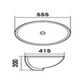 thumbnail image 2 of DROP Bath and Kitchen Évier sous-monté, 2 of 3