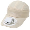 thumbnail image 2 of Women's Wide Brim Sun Hat Baseball Cap Built In USB Fan Cap Adjustable Wind Visor Cap, 2 of 3