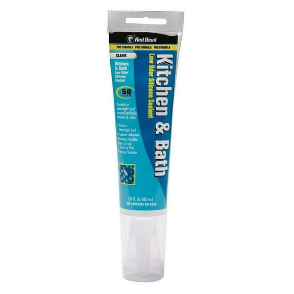 Red Devil 0885 Sealant, Clear, 2.8 fl-oz Squeeze Tube