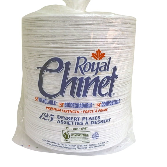 Royal Chinet Assiette à Dessert de 6.75 Pouces, 125 Assiettes