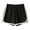 Black, variant on TIHLMK Short Pants for Women Women's Fashion Solid Color Casual Wide Leg Ruffle Loose High Waist Shorts Pants Gift for Women
