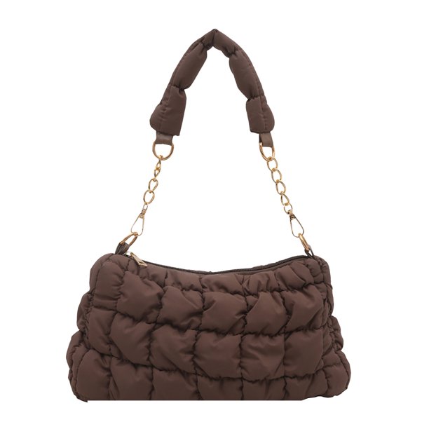 Bolso Hombro Acolchado Informal Ruchado en La Nube Plisada para Mujeres Grandes Capacidad Compra Liviana