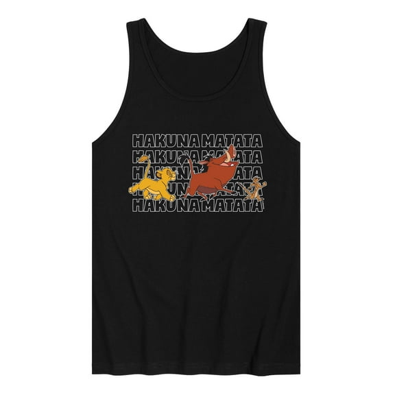 The Lion King - Hakuna Matata Outlined Words - Men's Jersey Tank Top