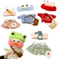 thumbnail image 2 of Clothing Accessories for 30cm Lalafanfan Yellow Duck Alpaca Pig Rabbit Plush Animal Doll Clothes Hair Band For Kids Girls GiftsCoffee30cm animal cloth Deng Xun unisex, 2 of 2