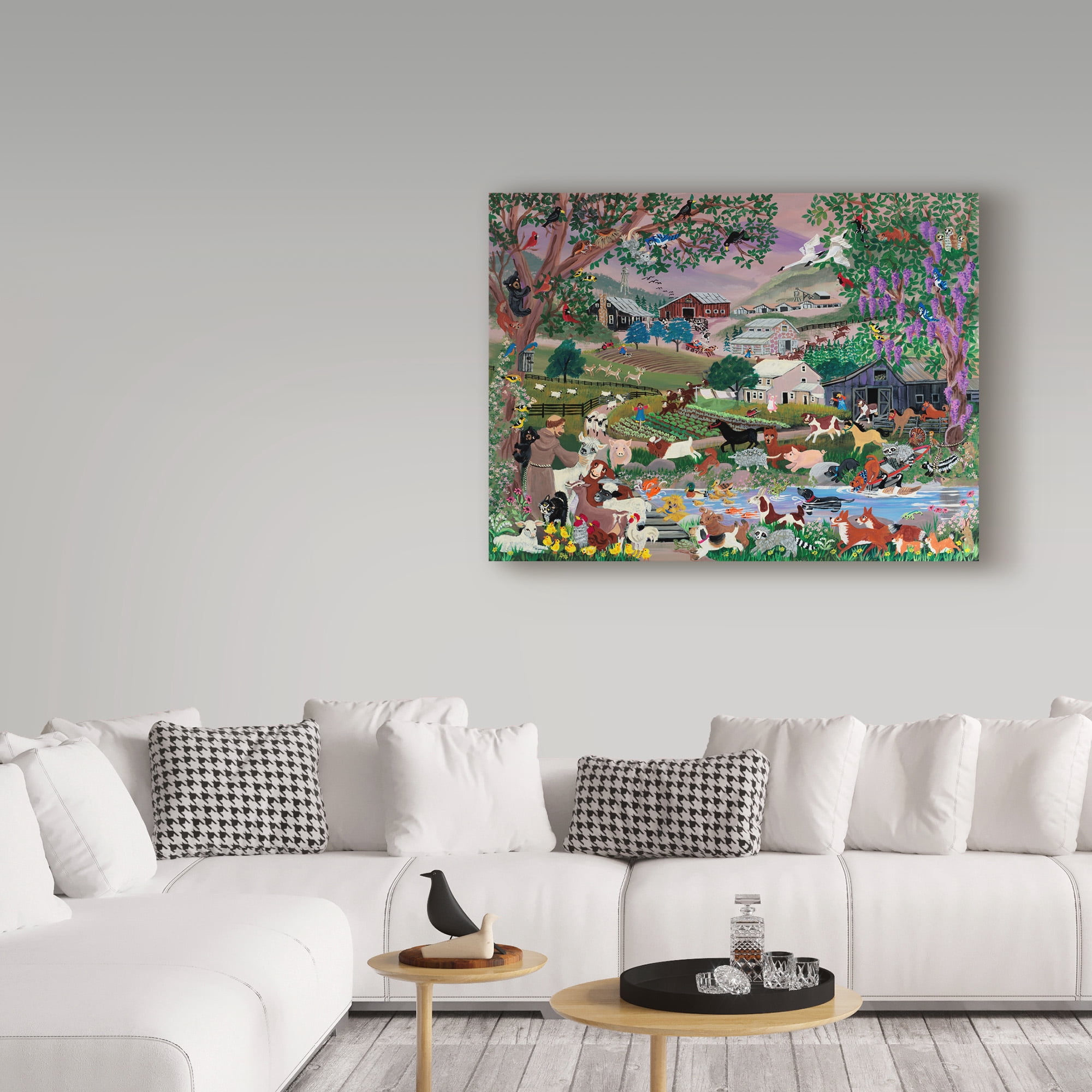 Trademark Fine Art 'With Francis 2 Creekside Farm' Canvas Art by Carol Salas