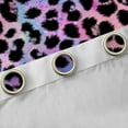 thumbnail image 4 of jejeloiu Abstract Leopard Print Curtains Pack of 2 (42x84 Each),Rustic Farmhouse Curtains Blackout,Pink Purple Ombre Bedroom Curtains For Girl,Microfiber Bedroom Decor, 4 of 6