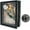 Rustic Black, variant on Shadow Box Frame 5x12 Display Case with Linen Back, Real Glass Window Door with Hinge, Picture Frame Wedding Bouquet Memorabilia Medals Photos Memory Box for Keepsakes, Carbonized Black