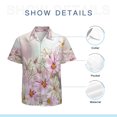 thumbnail image 7 of High Quality Hawaiian Shirts for Men Short Sleeve Aloha Beach Shirt Floral Summer Casual Button Down Shirts Blouses 26OCWM, 7 of 7
