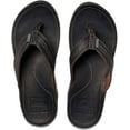 thumbnail image 3 of REEF MEN'S J-BAY III PREMIUM LEATHER SANDALS FLIP FLOP sz 6 M NOCHE, 3 of 6