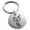 Silver, variant on Stainless Steel Menacing Hydra Engraved Small Medallion Circle Charm Keychain Keyring
