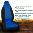 thumbnail image 2 of Unique Bargains High Back Bucket Auto Car Seat Covers 21.5"x21.5"x32.5, Blue Black, 2 of 6