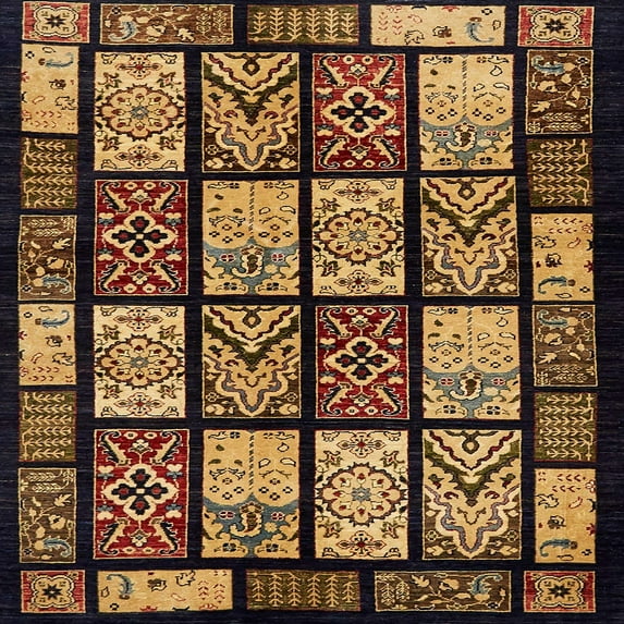 Ahgly Company Indoor Square Abstract Red Abstract Area Rugs, 4' Square