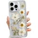 thumbnail image 1 of Funda de teléfono LSEEKA para iPhone 16 Pro Max transparente con flores reales, 1 of 7