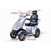4 Wheel Heavy Duty 500lbs. Wt. Capacity Scooter with Electromagnetic Brakes - Silver, EWHEELS