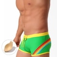 thumbnail image 4 of FcBaudy Men's Three-dimensional Flat-angle Swimming Trunks With Bra Cups To Embarrassment Four-cornered Swimming Trunks For Men man short, 4 of 9