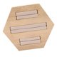 thumbnail image 2 of Bandeja De Joyería Apilable De , Vitrina De Anillas, Vitrina De Exhibición, Organizador De Tocador De Collar Para Broche, Perno Prisionero, Caja Franela Beige Fernando Soporte de exhibición de anillo de madera, 2 of 5