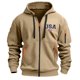thumbnail image 2 of Ceisia Men's Windproof Water-Repellent Hooded Mountaineering Jacket Multi-Pocket Outdoor Outerwear Gift, 2 of 9