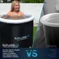 thumbnail image 2 of Explore Ice Bath Pro Max Extra Large Outdoor Athlete Cold Plunge Bath Tub, Black, 2 of 4