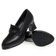 thumbnail image 6 of Wensltd Black Heels for Women Closed Toe Wedding Pumps Shallow Mouth Shoes Party Prom Work Dress Shoes, 6 of 9