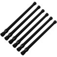 thumbnail image 1 of Pequeñas barras de tensión para armarios, alacenas para RV Refrigerador, varillas de resorte de 11,8 a 19,6 pulgadas, 6 paquetes (negro), 1 of 4